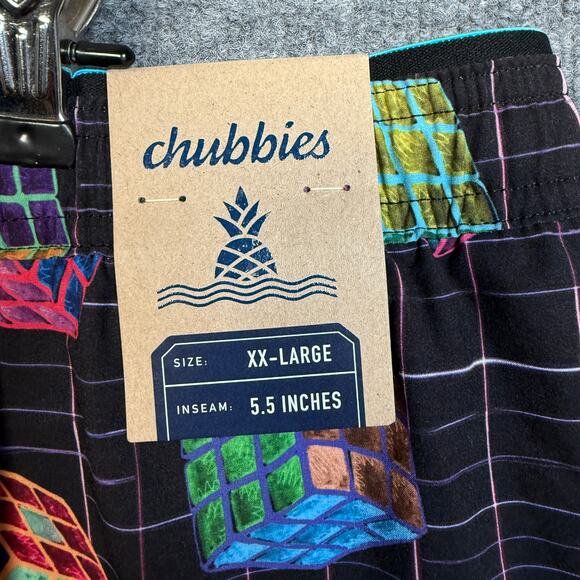 New Chubbies Size XXL The Solve Its 5.5" Ultimate Training Shorts Black Cubes - Picture 6 of 10